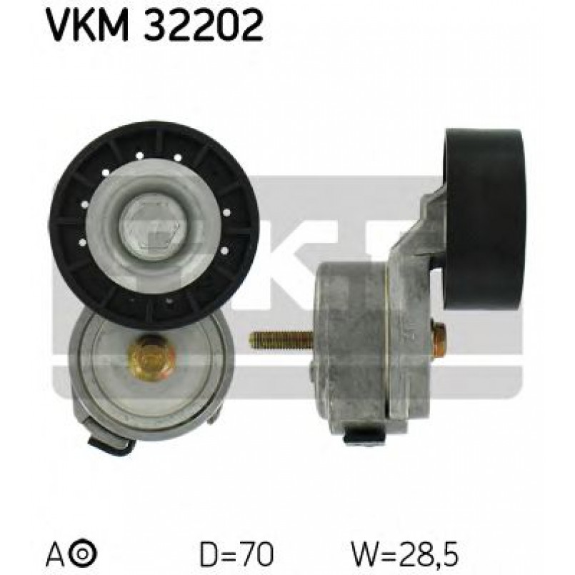 VKM 32202 SKF Натягувач поліклинового ременя